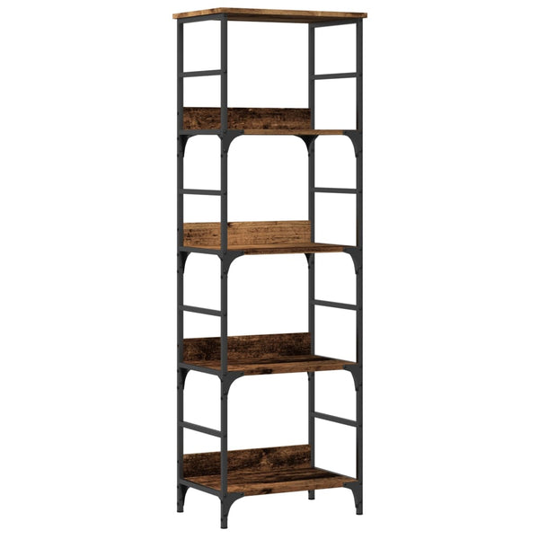Bücherregal Altholz-Optik, 153 cm hoch