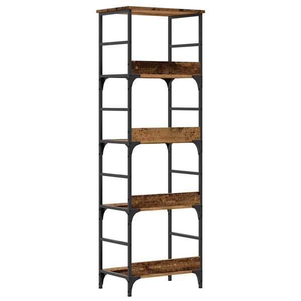 Bücherregal Altholz-Optik, 153 cm hoch