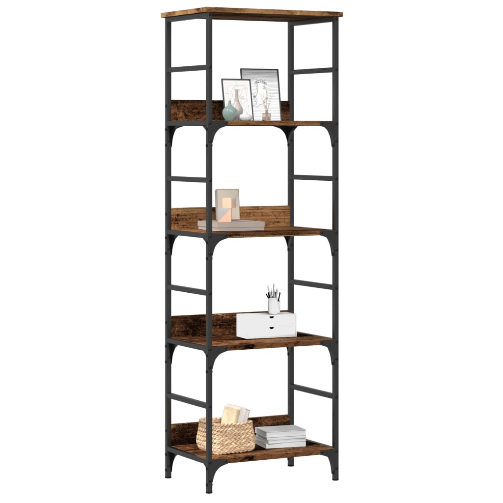 Bücherregal Altholz-Optik, 153 cm hoch