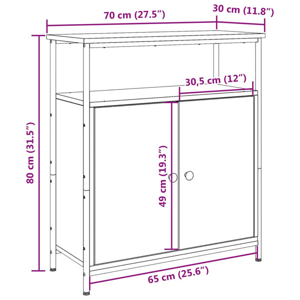Sideboard Altholz-Optik 70 cm