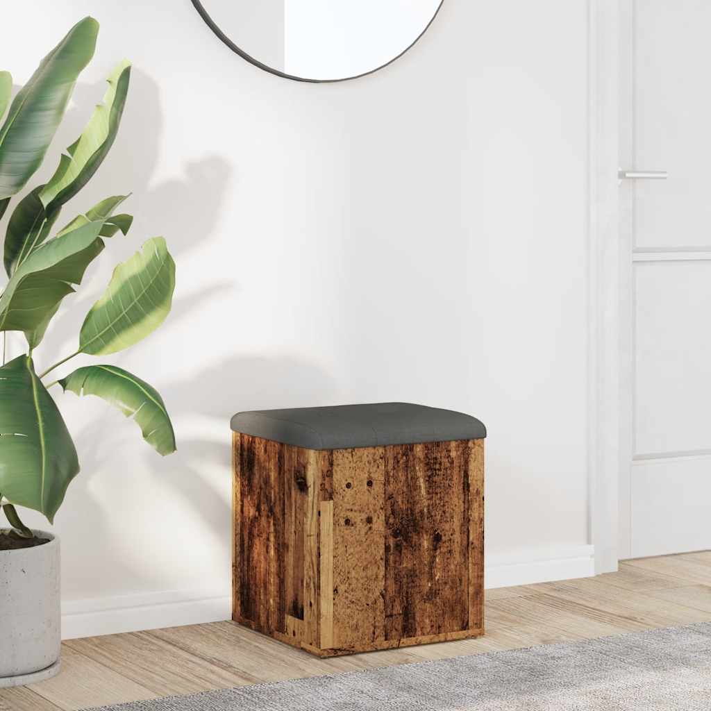 Sitzbank Altholz-Optik mit Stauraum
