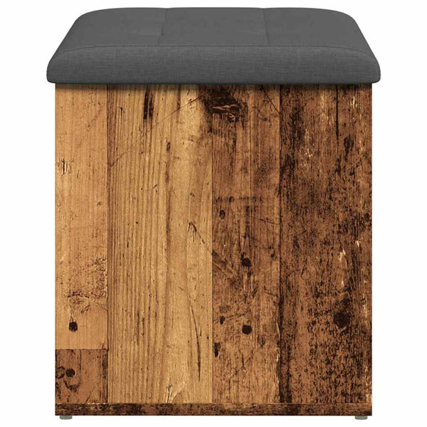 Sitzbank mit Stauraum im Altholz-Design