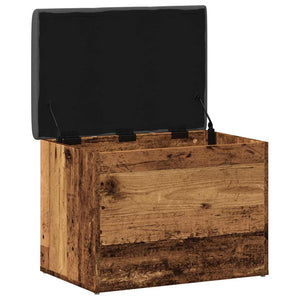 Sitzbank mit Stauraum im Altholz-Design