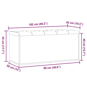 Truhenbank Artisan-Eiche 102 cm