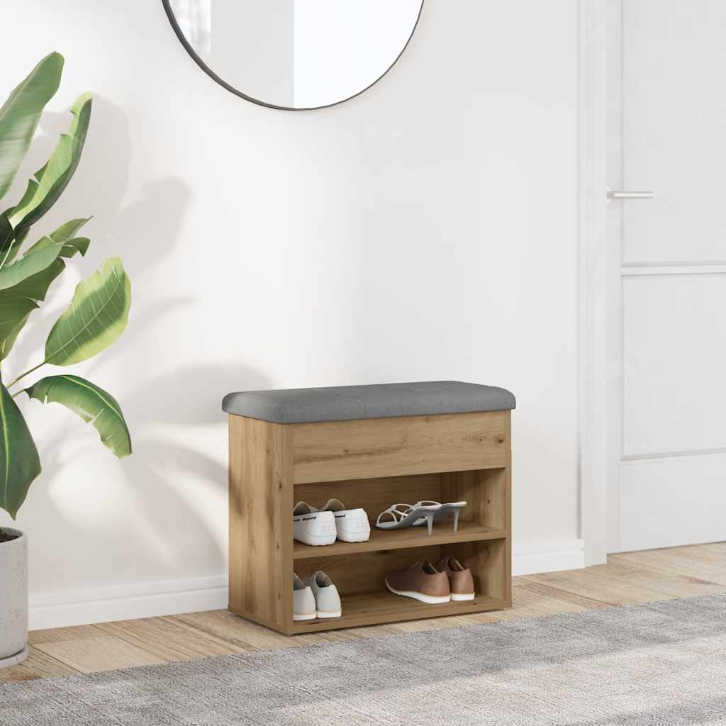 Schuhbank Artisan Eiche 62x32x50 cm