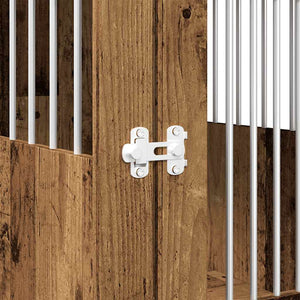 Hundekäfig Möbelstil Altholz-Optik