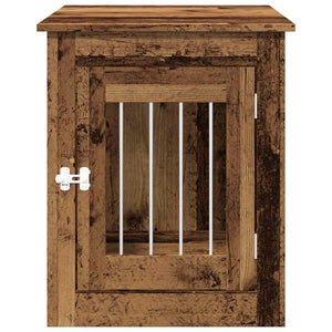 Hundekäfig Möbelstil Altholz-Optik 55x75x65cm