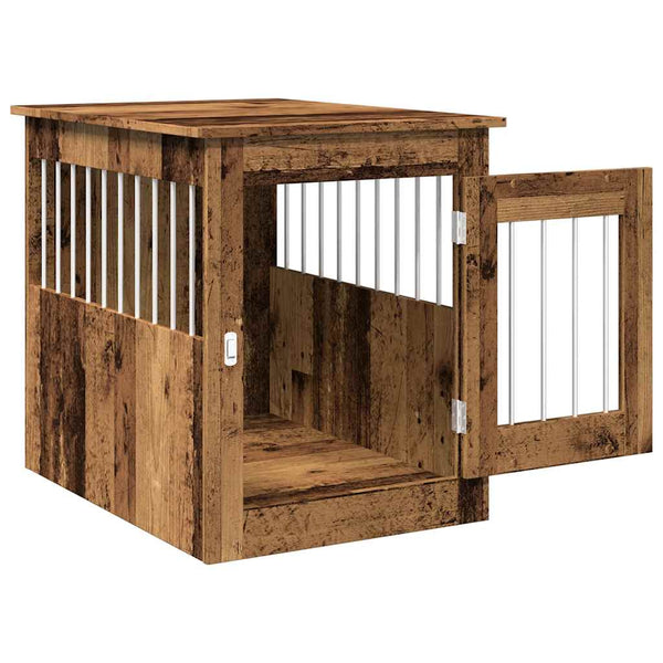 Hundekäfig Möbelstil Altholz-Optik 55x75x65cm