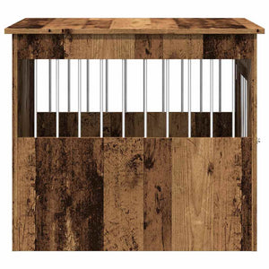 Hundekäfig Möbelstil Altholz-Optik 55x75x65cm