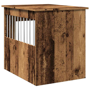 Hundekäfig Möbelstil Altholz-Optik 55x75x65cm