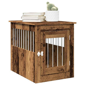 Hundekäfig Möbelstil Altholz-Optik 55x75x65cm