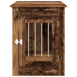 Hundekäfig Möbelstil Altholz-Optik 55x80x68 cm