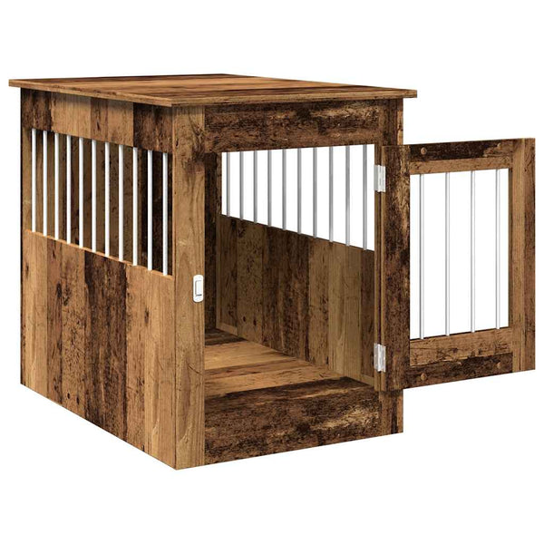 Hundekäfig Möbelstil Altholz-Optik 55x80x68 cm