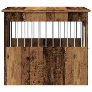 Hundekäfig Möbelstil Altholz-Optik 55x80x68 cm