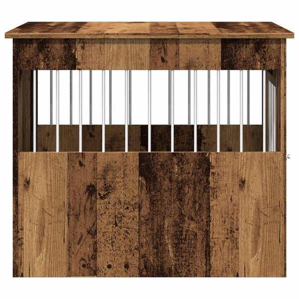 Hundekäfig Möbelstil Altholz-Optik 55x80x68 cm