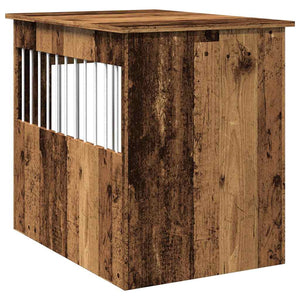 Hundekäfig Möbelstil Altholz-Optik 55x80x68 cm
