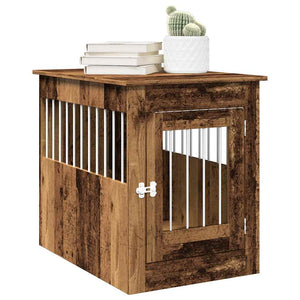 Hundekäfig Möbelstil Altholz-Optik 55x80x68 cm