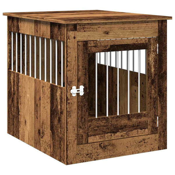 Hundekäfig Möbelstil Altholz-Optik