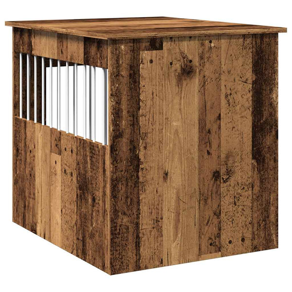Hundekäfig Möbelstil Altholz-Optik