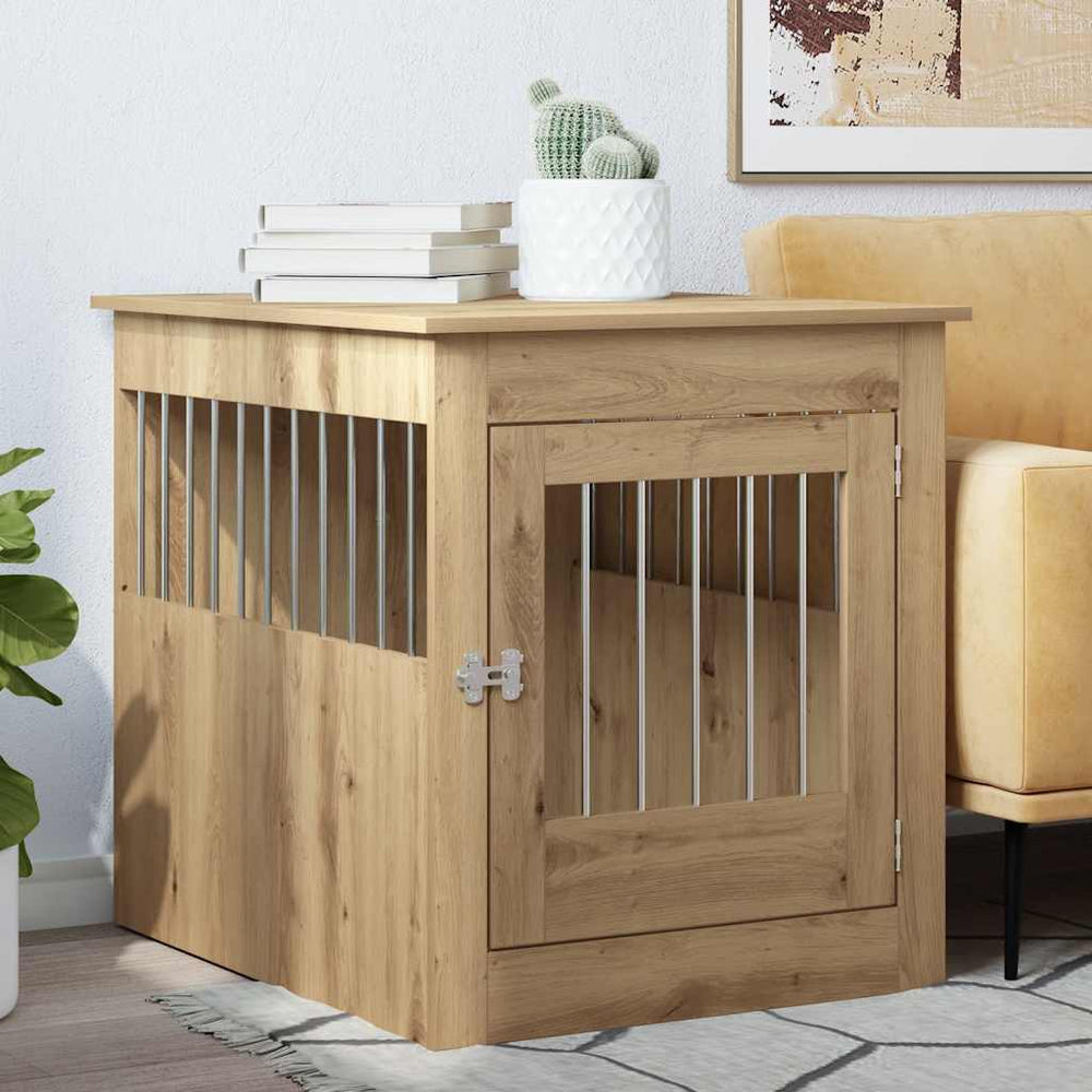 Hundekäfig Artisan-Eiche, Möbelstil 64,5x80x71 cm