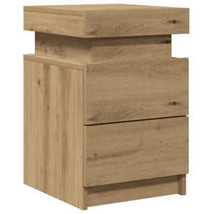 LED Nachttisch Artisan Eiche 35x39x55 cm