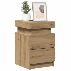 LED Nachttisch Artisan Eiche 35x39x55 cm