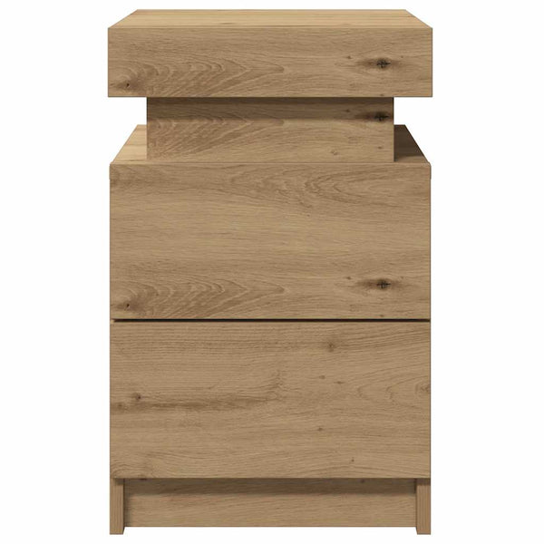 LED Nachttisch Artisan Eiche 35x39x55 cm