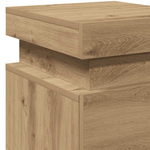 LED Nachttisch Artisan Eiche 35x39x55 cm