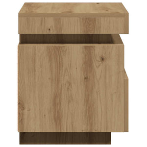Nachttische mit LED Artisan-Eiche 2er-Set
