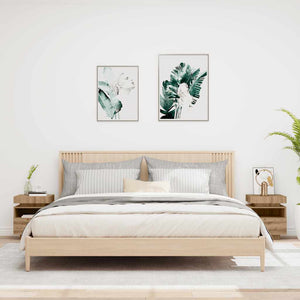 Nachttische mit LED Artisan-Eiche 2er-Set