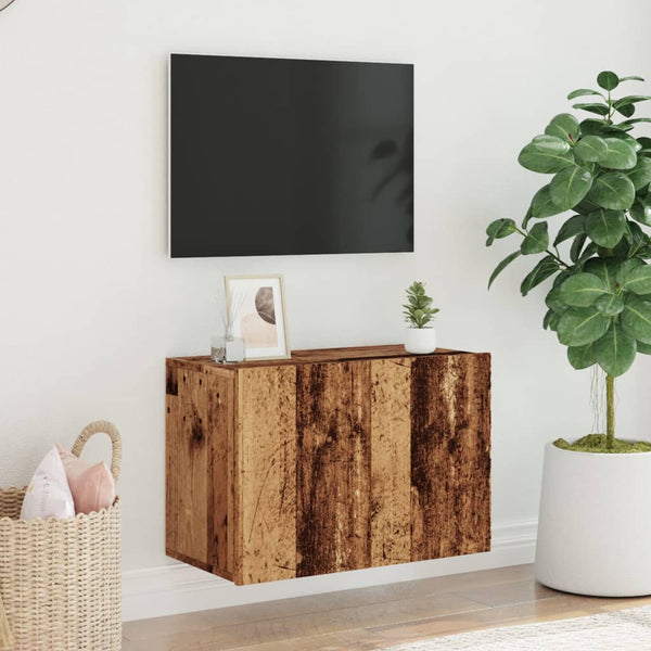 TV-Wandschrank Altholz-Optik 60 cm