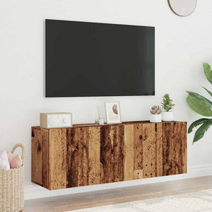 TV-Wandschränke 60x30x41 cm, 2er-Set Altholz