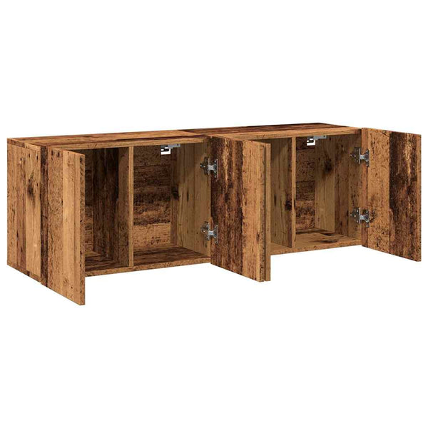 TV-Wandschränke 60x30x41 cm, 2er-Set Altholz