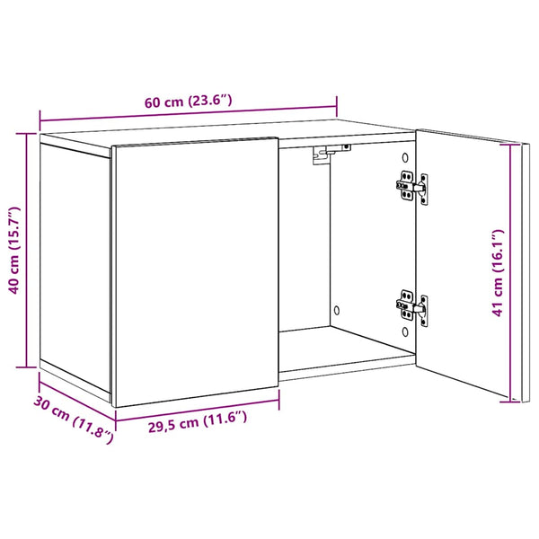 TV-Wandschrank Artisan Eiche 60 cm