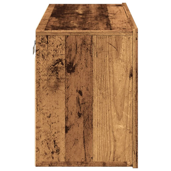 TV-Wandschrank Altholz-Optik 80 cm