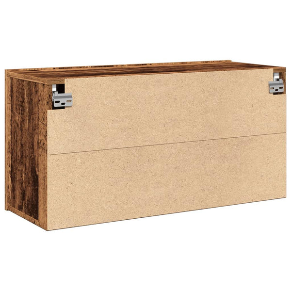 TV-Wandschrank Altholz-Optik 80 cm