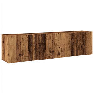 TV-Wandschränke 2er Altholz-Optik 80 cm