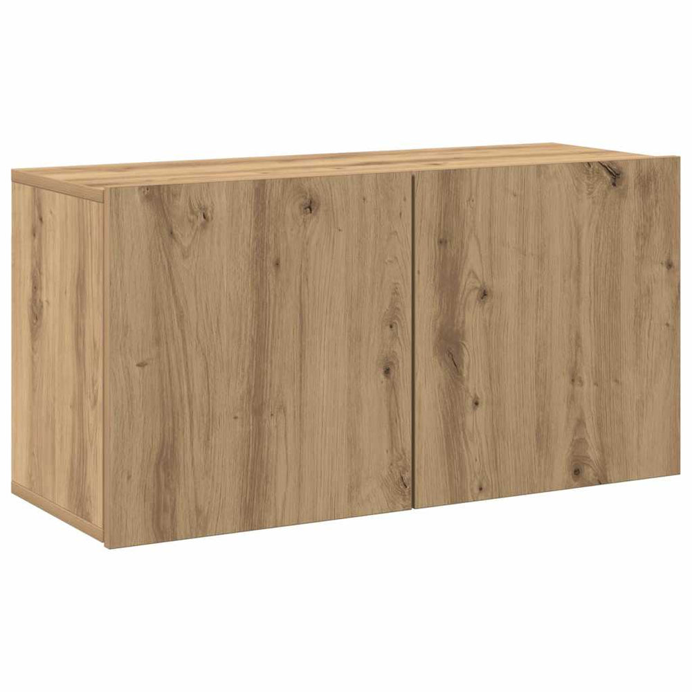 Meuble TV mural vidaXL Chêne artisanal 80x30x41 cm