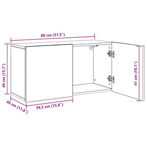 TV-Wandschrank Artisan Eiche 80 cm