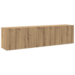 TV-Wandschränke 2er Set Artisan-Eiche 80 cm