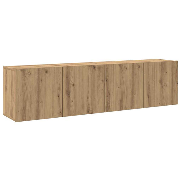 TV-Wandschränke 2er Set Artisan-Eiche 80 cm