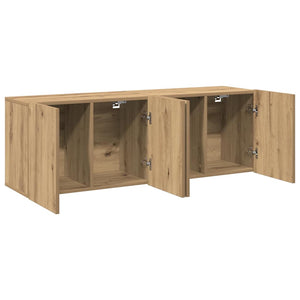 TV-Wandschränke 2er Set Artisan-Eiche 80 cm