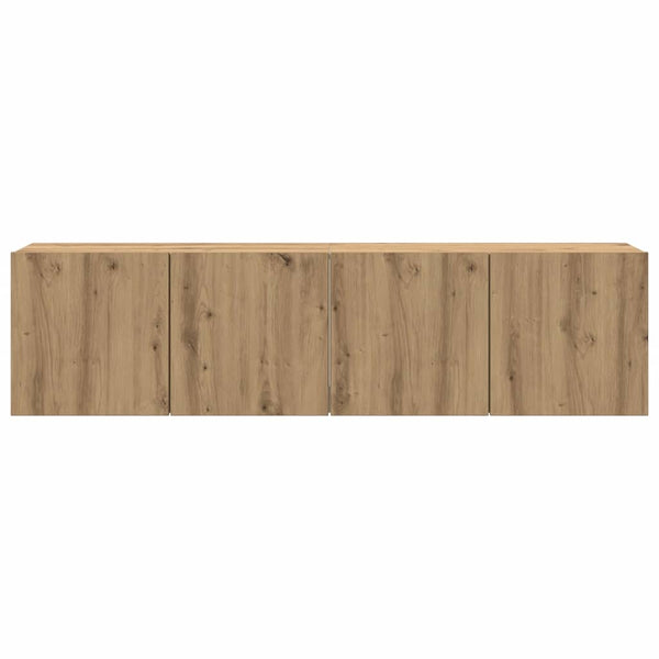 TV-Wandschränke 2er Set Artisan-Eiche 80 cm