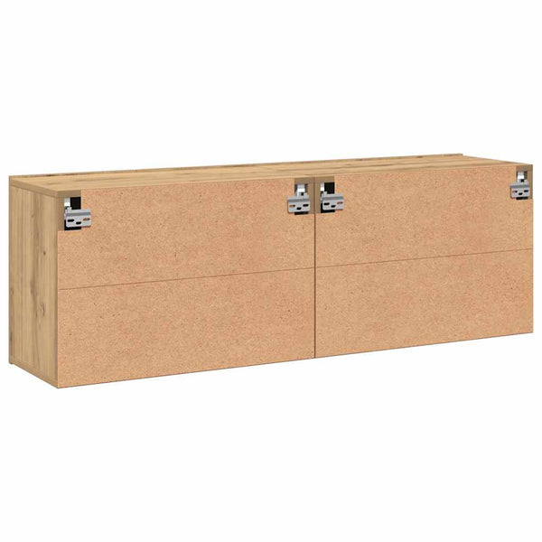 TV-Wandschränke 2er Set Artisan-Eiche 80 cm