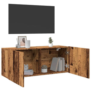 TV-Wandschrank Altholz-Optik 100 cm