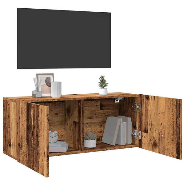 TV-Wandschrank Altholz-Optik 100 cm