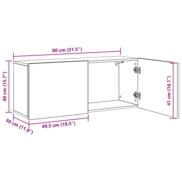 TV-Wandschrank Artisan Eiche 100 cm