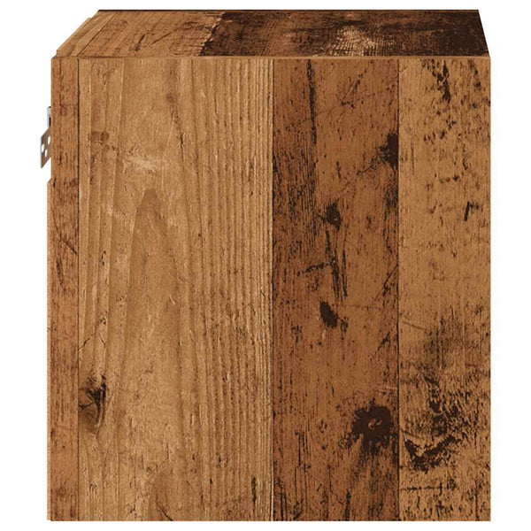 TV-Wandschrank mit LED Altholz-Optik 30cm