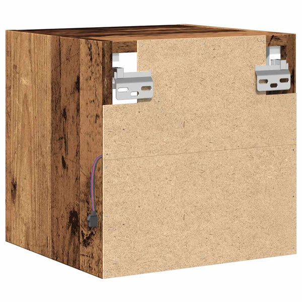 TV-Wandschrank mit LED Altholz-Optik 30cm