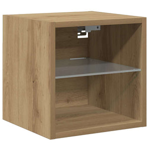 TV-Wandschrank mit LED Artisan-Eiche 30cm